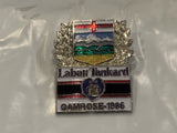 Labatt Tankard camrose 1986 Flag Alberta Crest Lapel Hat Pin