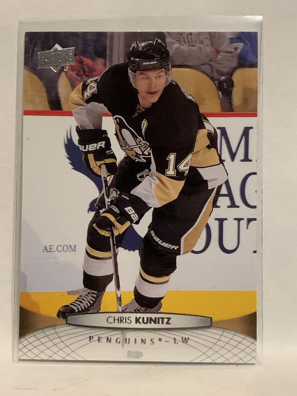 #49 Chris Kunitz Pittsburgh Penguins 2011-12 Upper Deck Series One Hockey Card