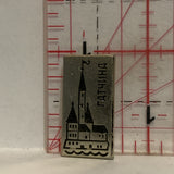 Eastern Europeon Castle Lapel Hat Pin