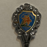 Langhome Saskatchewan Prairie Lily  Collectable Souvenir Spoon EF