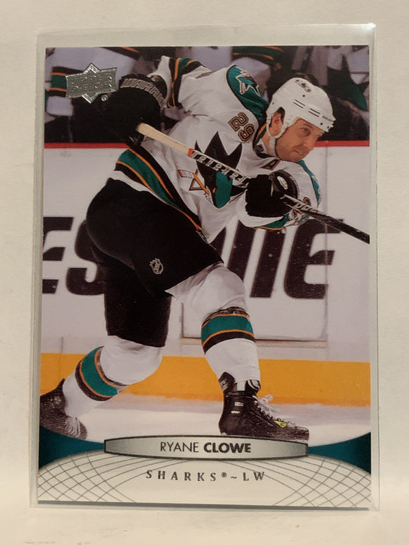 #45 Ryane Clowe San Jose Sharks 2011-12 Upper Deck Series One Hockey Card