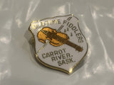 Oldtime Fiddlers Carrot River Saskatchewan Logo Lapel Hat Pin