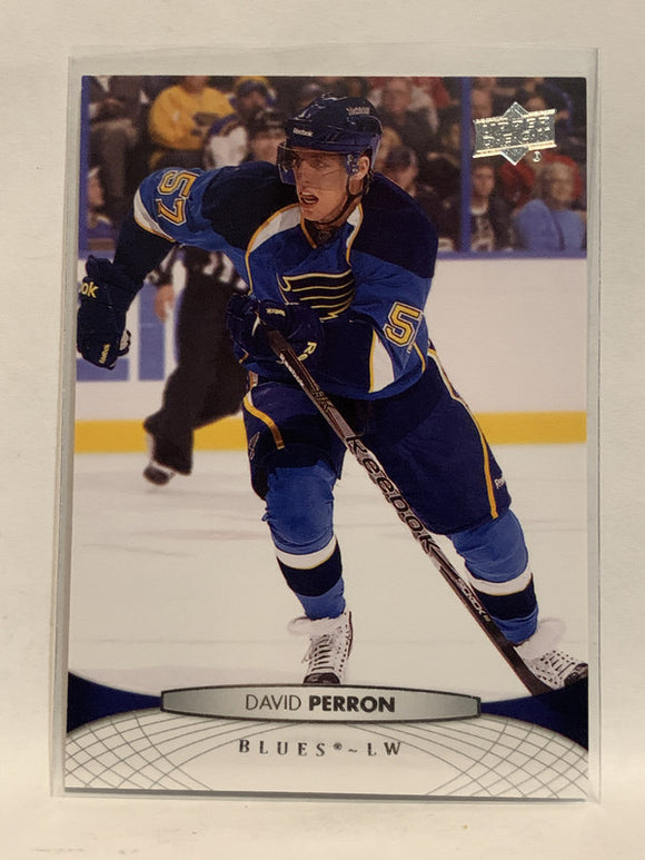 #38 David Perron St Louis Blues 2011-12 Upper Deck Series One Hockey Card