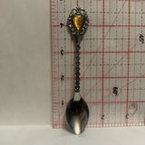 August Gladiolus Flowers Collectable Souvenir Spoon EF