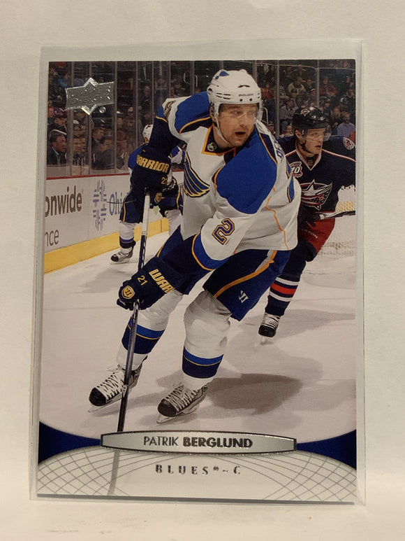 #34 Patrik Berglund St Louis Blues 2011-12 Upper Deck Series One Hockey Card