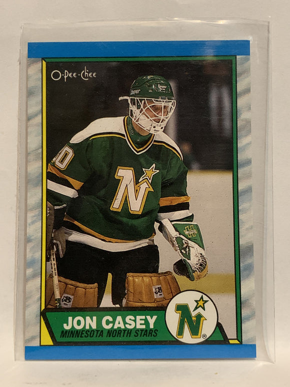 #48 Jon Casey Minnesota North Stars 1989-90 O-Pee-Chee Hockey Card