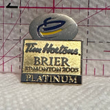 Tim Hortons Brier Edmonton 2005 Platinum Curling  Lapel Pin