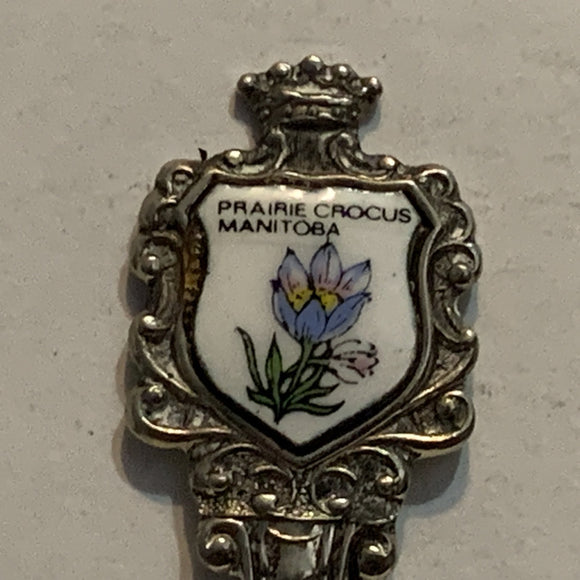 Leaf Rapids Prairie Crocus Manitoba Collectable Souvenir Spoon BY