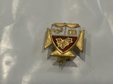 Emblem Lamp Book Leaves Lapel Hat Pin