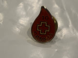 10th Blood Donation Canadian Blood Services Lapel Hat Pin