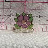 Edmonton Alberta Wild Rose Flower  Lapel Pin