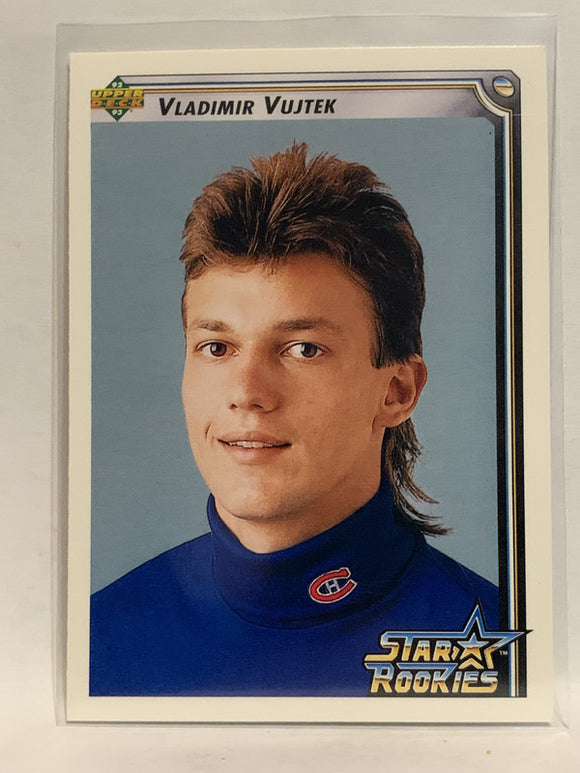 #417 Vladimir Vujtek Rookie Montreal Canadiens 1992-93 Upper Deck Hockey Card