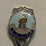 Banff Bighorn Sheep Alberta Collectable Souvenir Spoon BZ