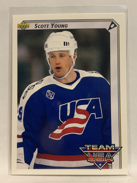 #397 Scott Young Team USA 1992-93 Upper Deck Hockey Card