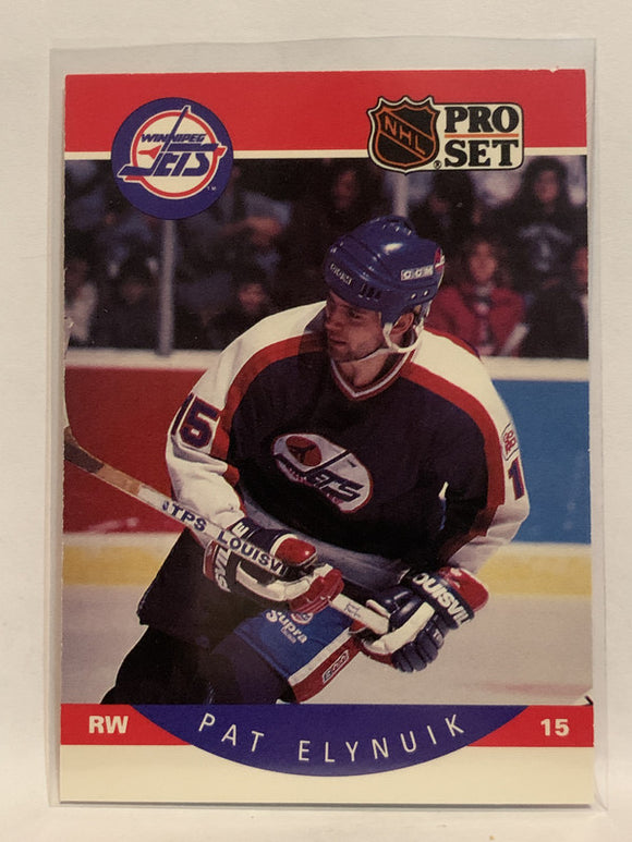 #327 Pat Elynuik Winnipeg Jets 1990-91 Pro Set Hockey Card