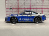 Blue Polizia Porsche 911 Carrera S 1/58 Realtoy Diecast Car