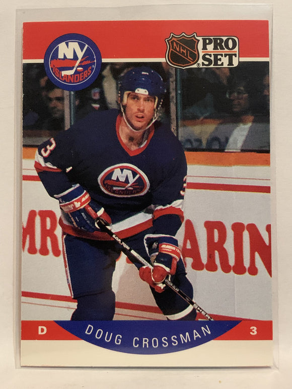 #179 Doug Crossman New York Islanders 1990-91 Pro Set Hockey Card