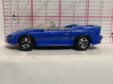 Blue Camaro Convertible 1995 Hot Wheels Diecast Car