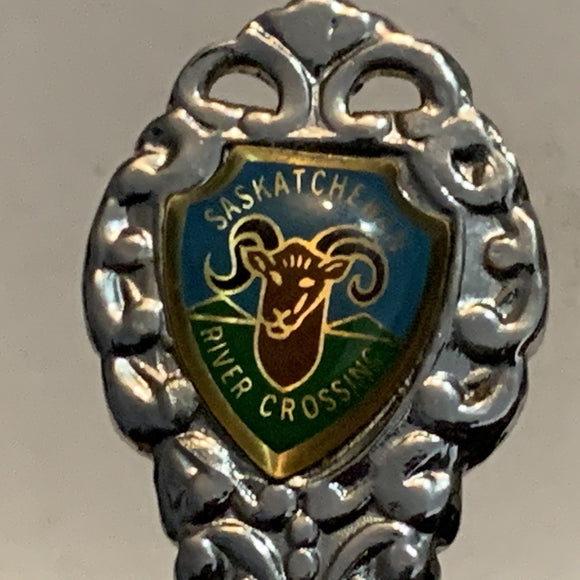 Saskatchewan Bighron Sheep River Crossing Collectable Souvenir Spoon BZ