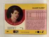 #35 Allan Macinnis Calgary Flames 1990-91 Pro Set Hockey Card
