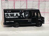 Black SWAT Police Express Delivery 2009 MB787 Matchbox Diecast Car