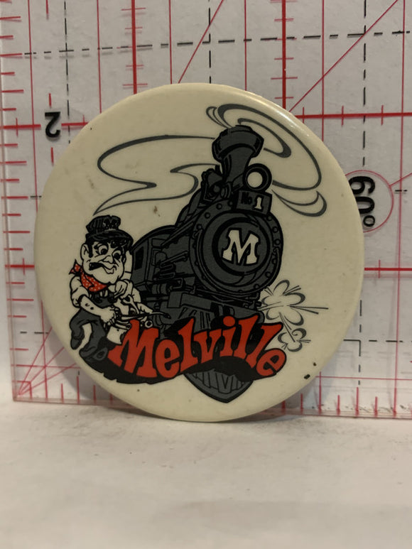 Melville Train Engine Saskatchewan Button Pinback