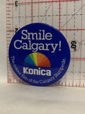 Smile Calgary Konica Colour film of the Calgary Stampede Button Pinback