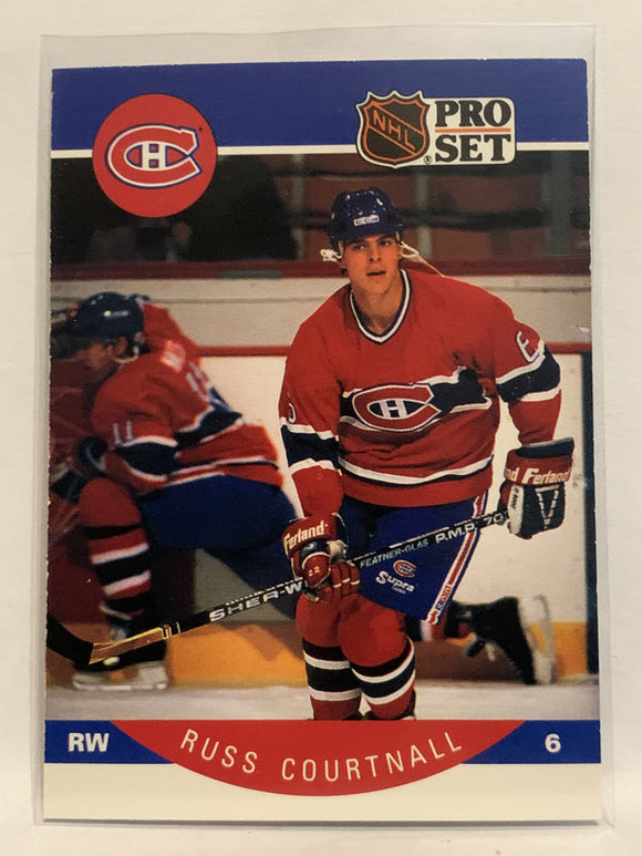 #149 Russ Courtnall Montreal Canadiens 1990-91 Pro Set Hockey Card