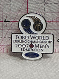 Ford World Curling Championship 2007 Men's Edmonton  Lapel Pin