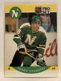 #134 Shawn Chambers Minnesota North Stars 1990-91 Pro Ser Hockey Card