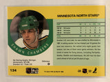 #134 Shawn Chambers Minnesota North Stars 1990-91 Pro Ser Hockey Card