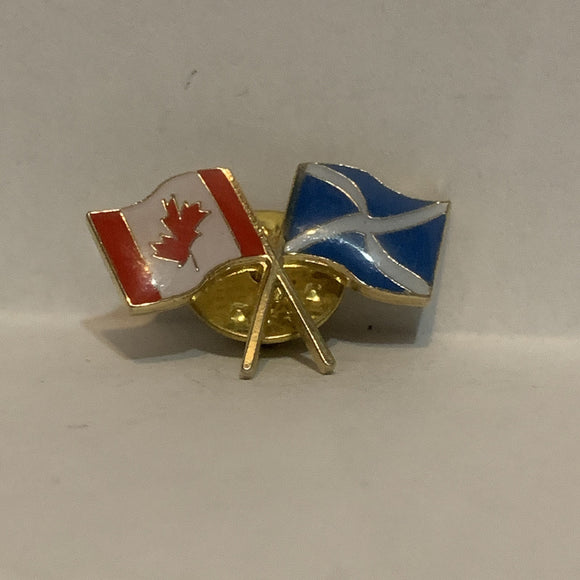Candian Scotland Friendship Flags Lapel Hat Pin