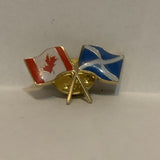 Candian Scotland Friendship Flags Lapel Hat Pin