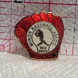 Minor Baseball Association Red Deer Glove  Lapel Pin