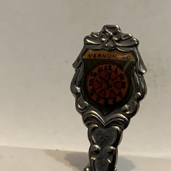 Vernon BC Clock Face Collectable Souvenir Spoon BZ