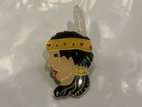 Native Girl Lapel Hat Pin