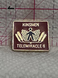 Kinsman Telemiracle 8 Logo  Lapel Pin
