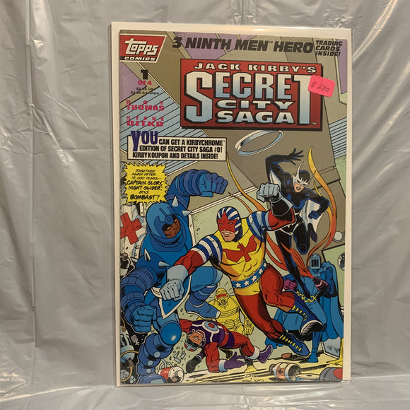 #1 of 4 Jack Kirby's Secret City Saga Topps Comics AA 6721