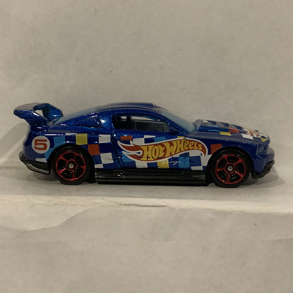 Blue  Custom '12 Ford Mustang ©2011 Hot Wheels Diecast Car BD