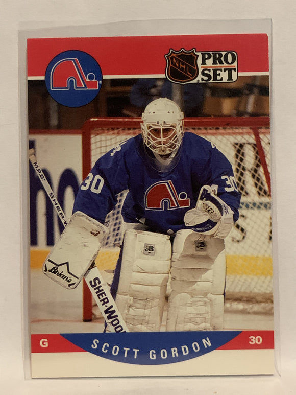 #634 Scott Gordon Rookie Quebec Nordiques 1990-91 Pro Set Hockey Card
