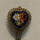 Drumheller Alberta Painted Flowers Collectable Souvenir Spoon BZ