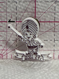 Minot North Dakota Magic City Mascot  Lapel Pin