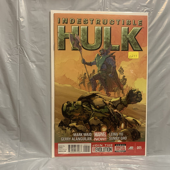 #005 Indestructible Hulk Marvel Now Comics AA 6733