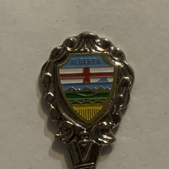 Castor Alberta Crest Emblem Collectable Souvenir Spoon EH