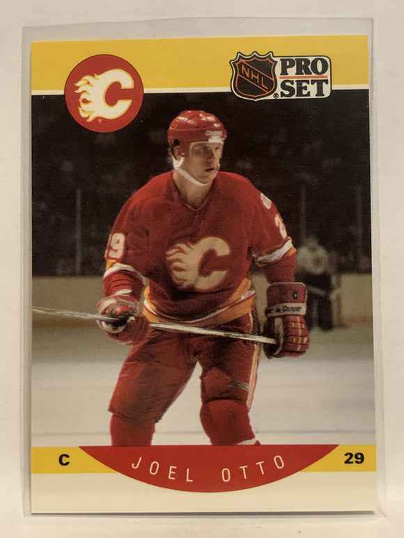 #43 Joel Otto Calgary Flames 1990-91 Pro Set Hockey Card