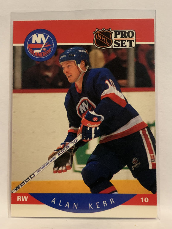 #184 Alan Kerr New York Islanders 1990-91 Pro Set Hockey Card