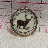 Edgerton the Heart of Deer Country Alberta  Lapel Pin