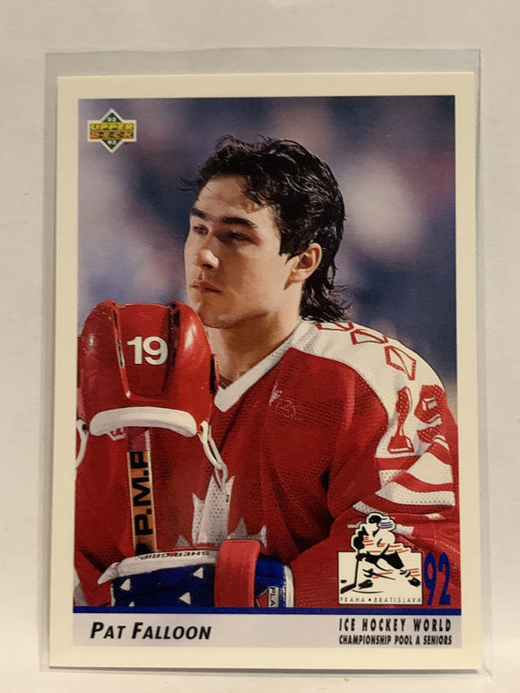 #386 Pat Falloon Team Canada 1992-93 Upper Deck Hockey Card