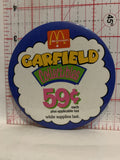 Mcdonalds Garfield Collectibles  Button Pinback