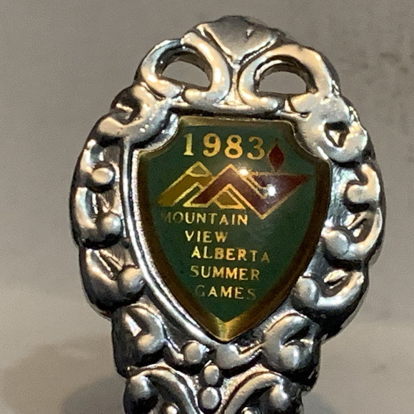 Mountain View Alberta Summer Games 1983 Collectable Souvenir Spoon CA